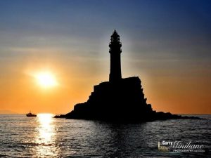 Fastnet Lighthouse in sunset